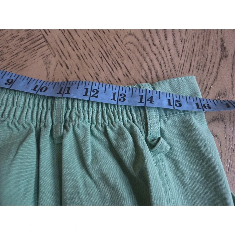 Hook & Tackle Beer Can Island Shorts Men's Size 34 Light Green Cotton